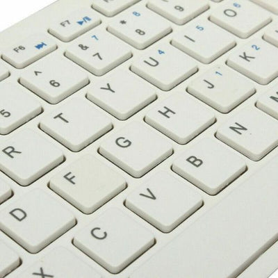 2.4GHz Ultra Slim Wireless Keyboard and mouse Combo White Color For PC Laptop