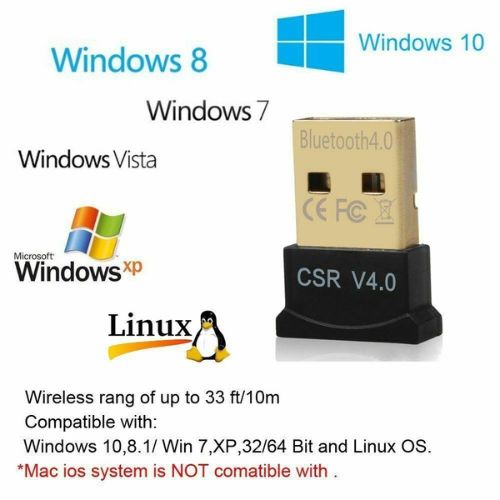 USB 4.0 Bluetooth Adapter Wireless Dongle High Speed CSR for PC Windows Computer