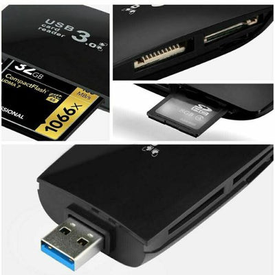 New USB 3.0 SD Card Reader Multi Slot Flash Memory Card Reader Writer SDXC, PC
