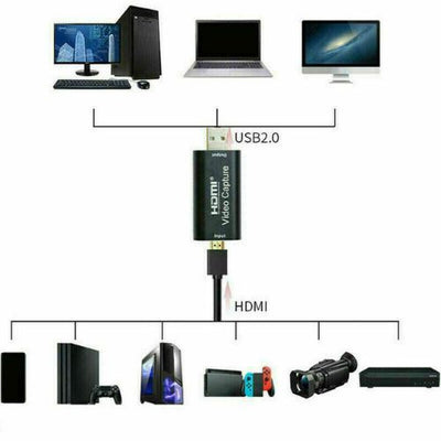 HDMI Video Capture Card USB 3.0 /1080p Recorder Phone Game Video Live Streaming