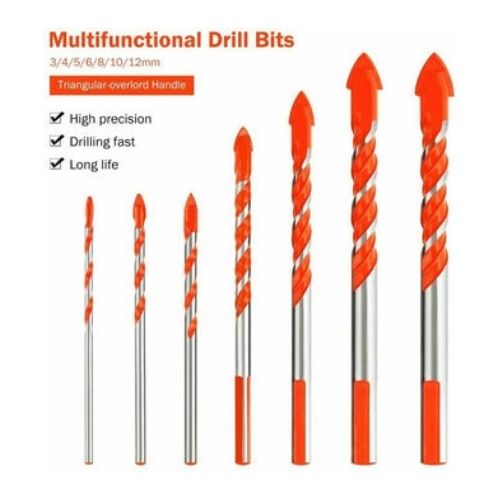 Ultimate Drill Bits Multifunctional 7PCS Set Ceramic Glass Punching Hole Working