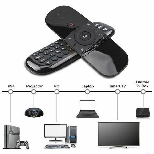 Wireless Keyboard Fly Mouse With Multifunctional Remote for Android TV Laptop