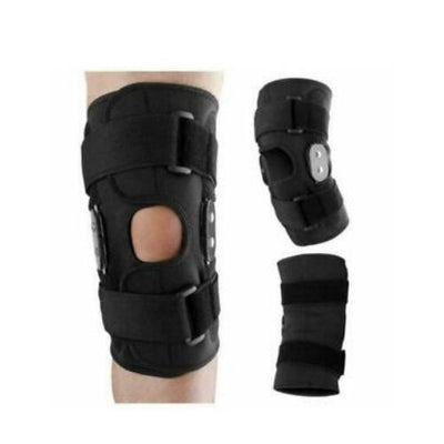 Hinged Double Metal Knee Brace Support Adjustable Size Arthritis For Sports Gym