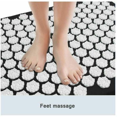 New Yoga Acupressure Massage Mat + Pillow Spiky Pain Stress Soreness Relax Body