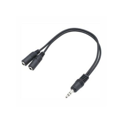 3.5 mm Male to 2 Female Y Splitter Headset Earphone Headphone Audio Cable