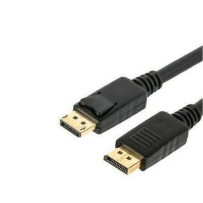 6FT Display Port Display DP Male to Male Cable Cord Adapter Video Audio Black