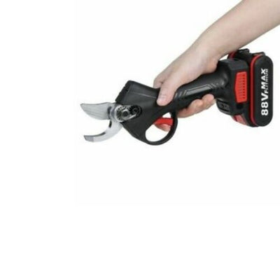 Cordless Electric Pruning Shears Li-ion Secateur Garden Branch Cutter + 2Battery