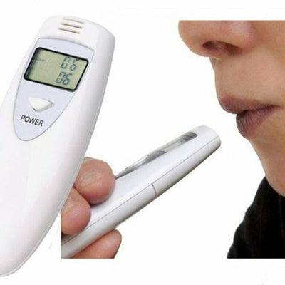 2Pcs New Mini Digital LCD Alcohol Breath Tester Breathalyzer Police Accurate CA