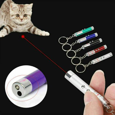 New Pet Dog Cat Toys LED Laser Pointer light Pen Bright Cute Paw Animation Toys