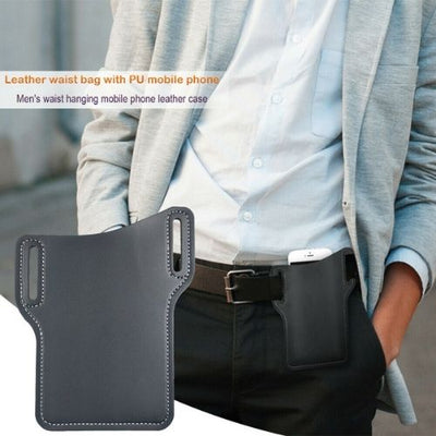 New Mens Cell Phone Leather Pouch Belt Pack Bag Loop Waist Holster Case Covers