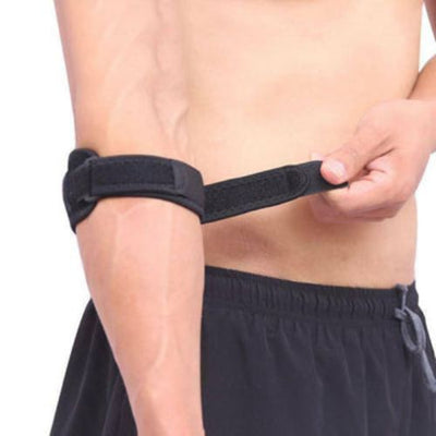 Adjustable Tennis Elbow Support Neoprene Brace Golfer's Strap Clasp Lateral Gym