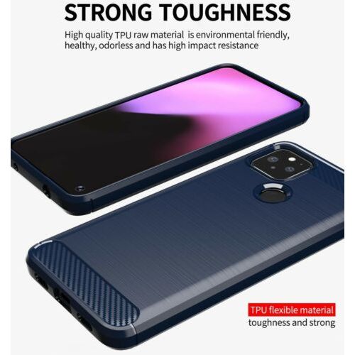 For Google Pixel 5 - Case Carbon Fiber Protective Shockproof Soft TPU Cover