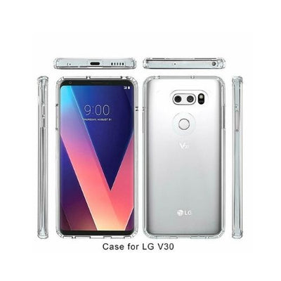 For LG V30 Case - Clear Thin Soft TPU Silicone Back Cover