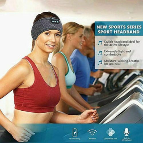 Wireless Bluetooth 5.0 Sports Stereo Headband Headphones Run Sleep Music Headset