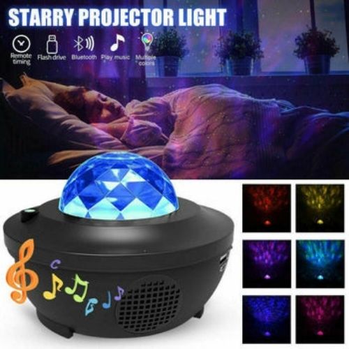 Star Projector Night Light Starry Ocean Sky Party Baby Kids Room Lamp Halloween