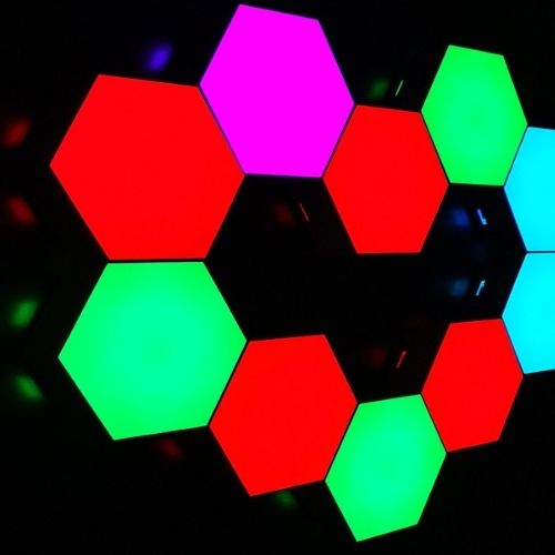 Hexagon Lights with Remote Control, Smart LED Wall Light Panels Touch-Sensitive