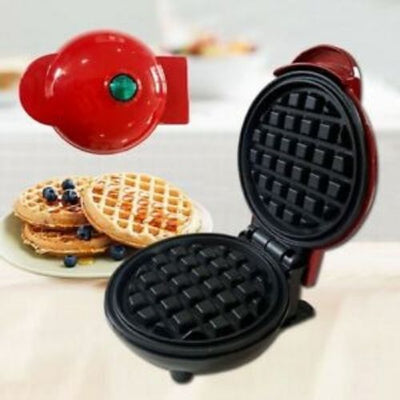 New Mini Waffle Maker Iron Shaped Breakfast Maker Small Electric baking machine