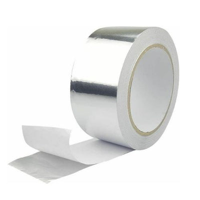 Waterproof Aluminium Foil Adhesive Tape Heat Shield Duct Sealing Silver Repair