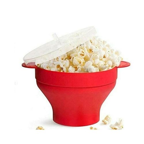 Popcorn Popper Maker Microwave Silicone Collapsible Bowl Container Kitchen Tool