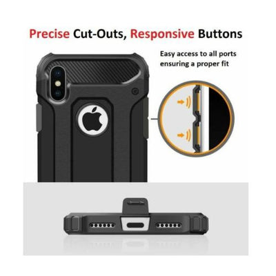 Heavy Duty Dual Layer Shockproof Hard Armor Case Cover For iPhone X / XS Max