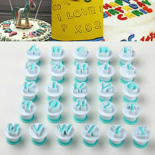 New Alphabet Number Letter Fondant Icing Cutter Mould Molds Cake Decorating Set