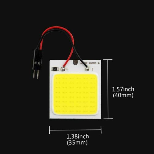 48 SMD White Panel LED Car Interior Panel Light Dome Lamp Bulb Plate Light bulb