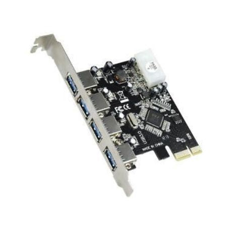 4 Port 5Gbps USB 3.0 PCI-E PCI Express Card Adapter for XP Vista Win 7 8