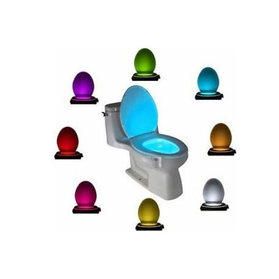 Toilet Night Light LED Motion Activated Sensor Bathroom Lamp 16 Colors CA Stock