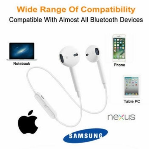 Wireless Bluetooth Headset Sport Gym Earphones Stereo Headphones For Android IOS