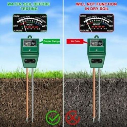 3 in 1 Soil PH Tester Water Moisture Test Meter Kit For Garden Plant Flower CA