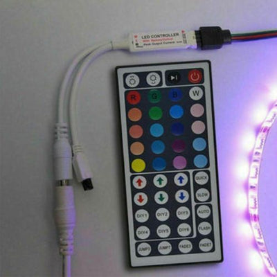 LED Strip Light controller 44 Key IR Infrared Wireless Remote with IR Receiver