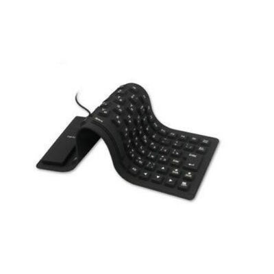 Waterproof Silicone Keyboard Foldable Flexible USB Mini Dustproof dirt Proof