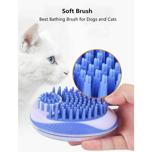 New Shower Bath Cleaning Grooming Silicone Brush Comb Hair Pet Dog Removal Tool