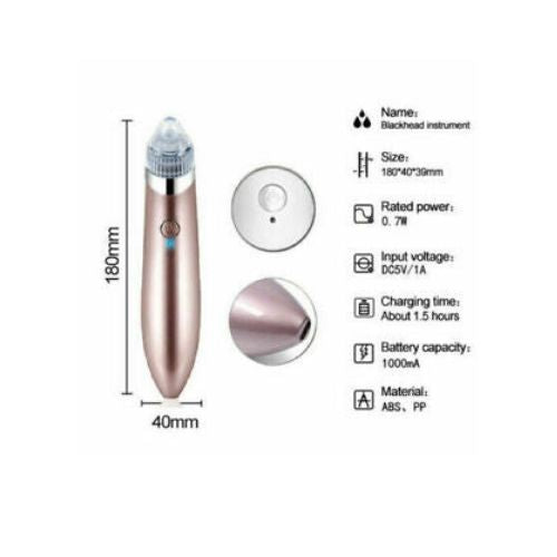 Face Facial Pore Blackhead Remover Vacuum Derma Suction Diamond Dermabrasion XA