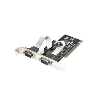 2 Ports Dual Bidirectional RS-232 DB9 9-pin Serial Port to PCI I/O Card Adapter