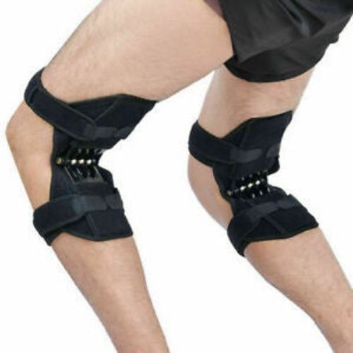 1Pair Power Lift Joint Support Knee Brace Pad Rebound Spring Force Running Knee