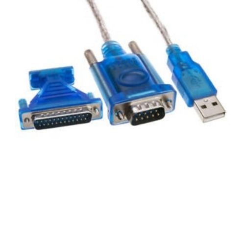 USB 2.0 to 9/25 pin Serial RS232 Cable DB9/DB25 Data Cable Adapter Converter