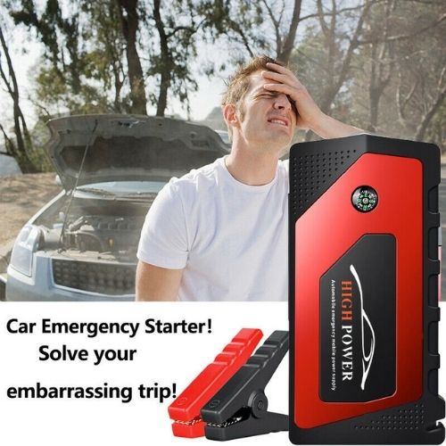 18000mAh Car Jump Starter Pack Booster LCD USB Charger Backup Battery Power Bank