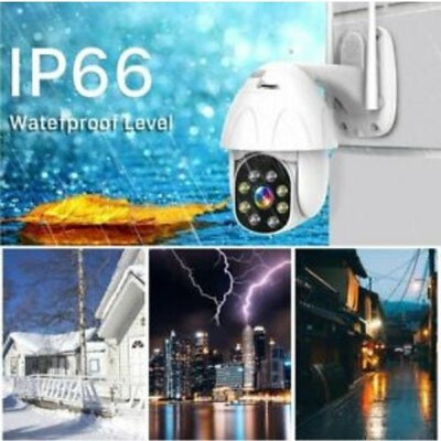 IP66 Outdoor 1080P WiFi IP Camera Wireless CCTV HD PTZ Home Security IR Camara