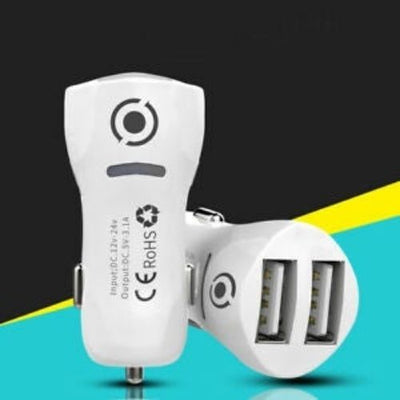 USB Car Charger Dual Port Adapter 5V 3.1A 2 Port 12-24V Cigarette Lighter Socket