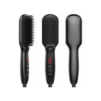 Electric Quick Heated Beard Straightener Brush Hair Comb Curling For Men,Women ~