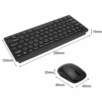 Wireless Keyboard and Mouse Combo Computer Desktop PC Laptop with USB Receiver