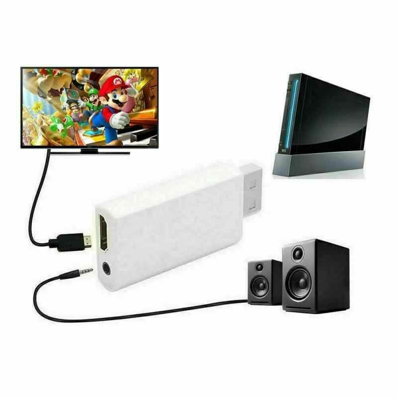 Practical Wii to HDMI Converter Adapter Supports All Wii Display Modes 1080HD CA