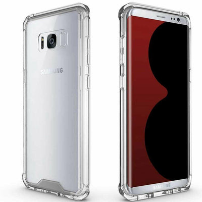 For Samsung Galaxy S21 S20 Ultra S10 S9 Plus A8 A5 Clear Bumper Case TPU Cover