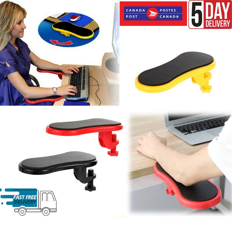 Computer Adjustable Arm Rest for Desk, Ergonomic Wrist Rest Support mouse pad