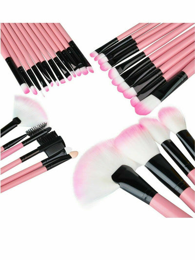 Pro 32pcs Makeup Brushes Set Powder Foundation Eyeshadow Eyeliner Lip Brush Tool