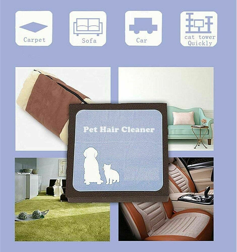 Reusable Pets Dog Cat Dust Fur Hair Remover Sponge Pet Hair Cleaner Brush Tool