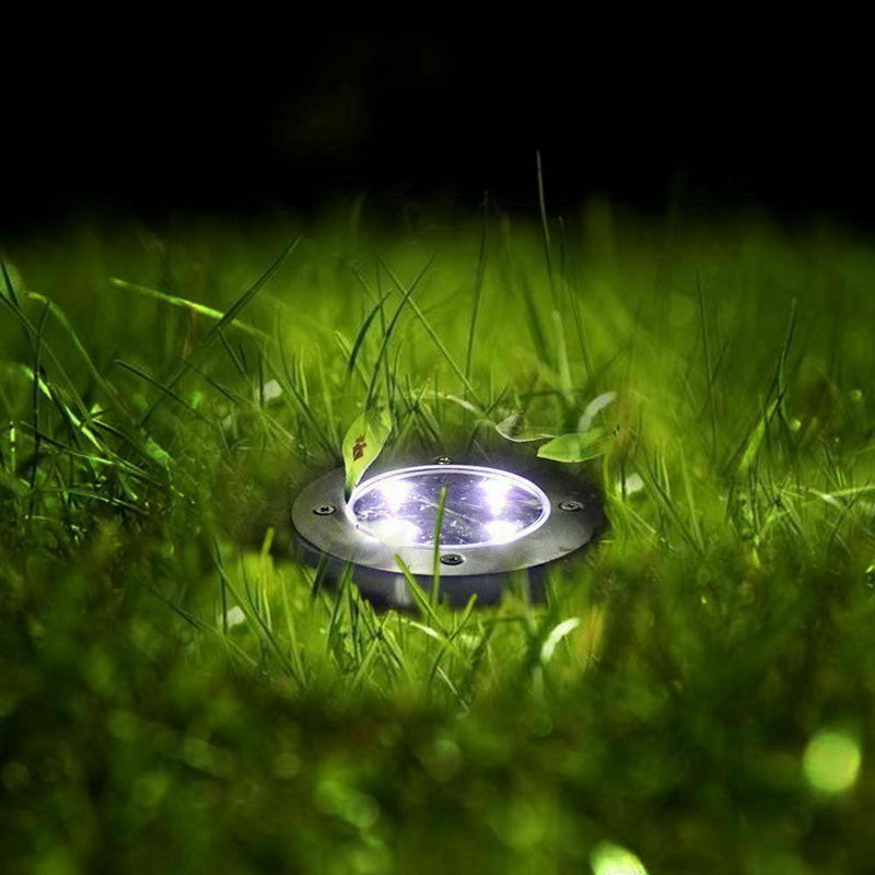 8 LED Solar Powered Buried Light Underground Lamp Pathway Garden Yard DIY Decors