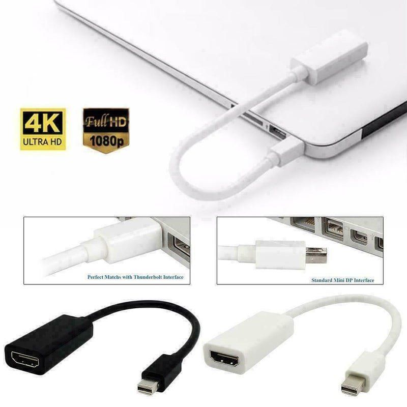 Mini Display Port to HDMI Adapter Thunderbolt DP Cable for MacBook Pro Air Mac