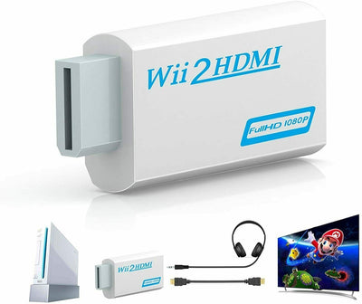 Practical Wii to HDMI Converter Adapter Supports All Wii Display Modes 1080HD CA